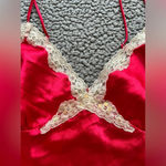 secret treasures Women’s Red Pink Lace Embroidered Nightgown Slip Dress size XL Photo 1