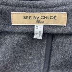 NWT See By Chloe Women’s Size 8 Gray Wool Short Coat Jacket Designer Photo 1