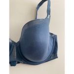 Victoria's Secret  Blue Shimmer Underwire Lined Demi Bra Women's Size 38DD Photo 2