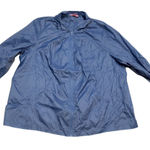 Woman Within 3XL Blue Windbreaker Jacket Plus Size Mid-Length Casual Photo 0
