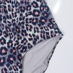 Zingara Cheetah Print Halter One Piece Swimsuit Black Size M Photo 5