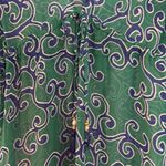 Tommy Bahama  green sheer geometric print coverup size small Photo 3