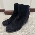Stuart Weitzman  Black Easy On Reserve 5050 Suede Boots Pull On Boots 7.5 EUC Photo 1