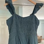 Free People NEW  blue beaded jumpsuit size large Photo 3