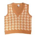 belle du jour  Houndstooth Sweater Vest Photo 2