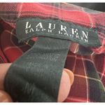 Ralph Lauren Lauren Size Medium Red Tartan Plaid Pajama Top Embroidered Initials Photo 8