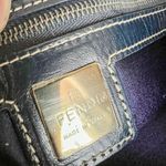 Fendi Zucchino Canvas and Leather Tote Bag Photo 7