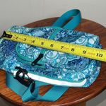 Teal and Blue neoprene water bottle bag Patterned Women's Travel Bag Photo 6