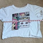 Vibe N’. White Cropped Anime Graphic T.  Size Large Photo 4