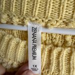 Zenana Outfitters Premium Textured Yellow Sweater Size 1X Photo 4