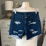 Lee  Easy Fit Jean Shorts Distressed Denim Cutoffs Womens 6P Photo 3