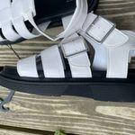 No Boundaries NWT White Chunky Strappy Double Buckle Ankle High SANDLES Photo 5