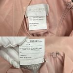 Dessy Collection Puff Sleeve Blouson Overlay Chiffon Maxi Dress in Blush size 14 Pink Photo 11