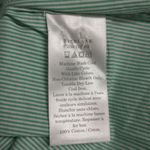 Everlane  The Silky Cotton Relaxed Shirt Bright Jade White Striped Size 6 New Photo 7