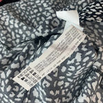 ZARA Dress Animal Print Leopard Black and White Button Front Size Large Photo 11