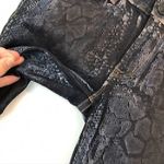 Hudson Jeans  Nicole Super Skinny Jeans Snakeskin Mid Rise Black Dark Wash Denim Photo 5