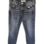 AMO Twist Zip Skinny Jean in Smoke Gray Size 29 Photo 5