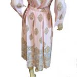 Talbots VINTAGE CIRCA 1980'S PINK & YELLOW SKIRT AND BLOUSE SET (10P) Photo 5