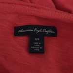 American Eagle  Shirt Women Small Pink Tie Back Balletcore Fairy Barbie Retro Y2K Photo 4