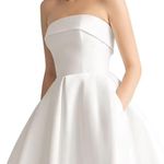 White Satin Dress Size 6 Photo 0