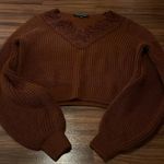 Miss Selfridge NWOT LACE cropped sweater Photo 2