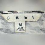 CAbi  #734 Size M Lara Drape Neckline Animal Print Ruched Sleeveless Tunic Photo 1