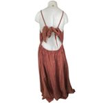 Festi Women's Brown Sleeveless Cami Camisole Open Tie Back Midi A Photo 2