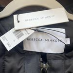 Rebecca Minkoff NWT Long Black Quilted Zip Front Puffer Vest Size Large Photo 3