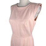 Mundi Gianni Bini Dress 6 Pink Cap Sleeves Sheath Lined Back Zipper Photo 7