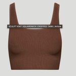Babaton  sculpt knit squareneck cropped tank Photo 1
