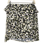 Abound  Printed Wrap Skirt In Black Daisy Ditsy, Size 1X​​​​​​​​​​ Photo 0