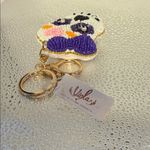 Beaded Skull Keychain with Bow Photo 3