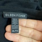 Eileen Fisher  XL Black Asymmetrical Midi Dress Stretch‎ Sleeveless Viscose Lycra Photo 2