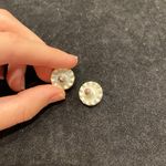 Red And Clear Stone Stud Pageant Earrings Photo 2