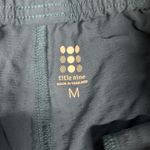 Title Nine  Pants Womens Medium Slaycation Tapered Pull On Teal Blue Textured Photo 2