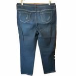 QVC Du Jour Floral Distressed Ankle‎ Jeans 18W Blue Photo 8