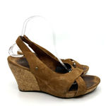 UGG  Hazel Brown Suede Wedge Sandals Women's 8 US Photo 2