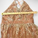 Luxxel Rose Gold Gorgeous Gown With Tulle Overlay Sequin Embellishments | NWT Photo 13