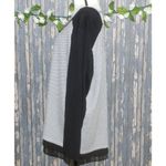 Maurice's Women's Sweater Size 2 Gray Beaded Lined Open Back Embroidered Casual Photo 4