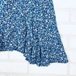 Princess Polly  Blue Floral Mini Dress Short Sleeve V Neck Flounce Hem Size 6 Photo 12