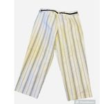 Talbots Petites Black and White Capri Pants Size 12 Stretch Photo 2