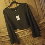 Free People  black long sleeve shirt Photo 2