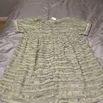 Jade by Jane Sage Textured Mini Dress Green Photo 1