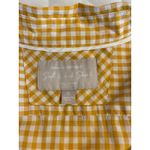 Banana Republic Womens Button Down Shirt Gingham Check Long Sleeve Yellow-S Photo 5