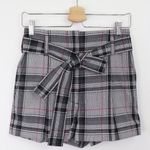 3.1 Phillip Lim NWT‎  Plaid High Waist Short Belted
Wool Blend Grey Navy Pink 00 Photo 2