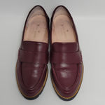 Kate Spade New York Karry Casual Loafers Round Toe Leather Wine Burgundy 6.5M Brown Size 6.5 Photo 4
