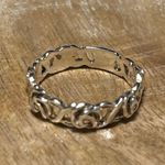 Sterling Silver Rose 925  Band Ring Photo 4
