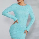 Oh Polly Boutique Aquamarine Blue Bead Dress Photo 0