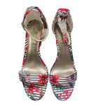 Worthington NWOT Floral Heels Ankle‎ Strap Open Toes Size 9.5 Photo 1