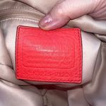 Coach Isabelle Crossbody Leather Purse Handbag Pink Orange Papaya Photo 6